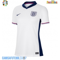 Camisa de time de futebol Inglaterra Replicas 1º Equipamento Feminina Europeu 2024 Manga Curta